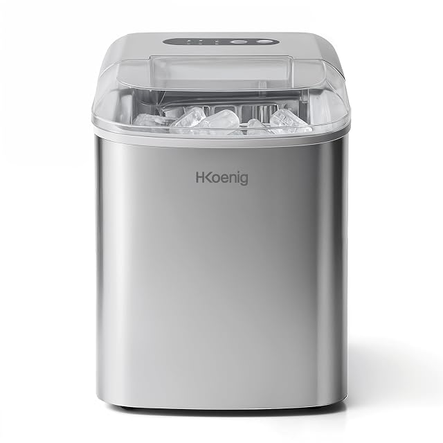 Máquina de hielo de acero inoxidable H.Koenig KB14