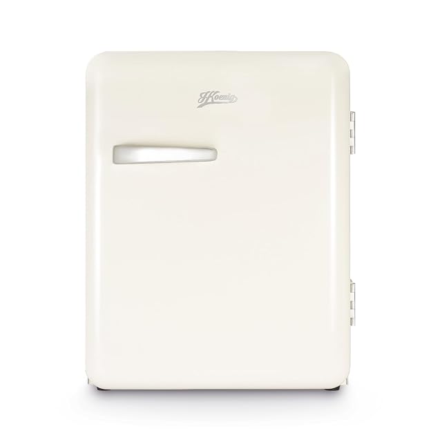 Nevera mini bar vintage H.Koenig TOAD8, color crema