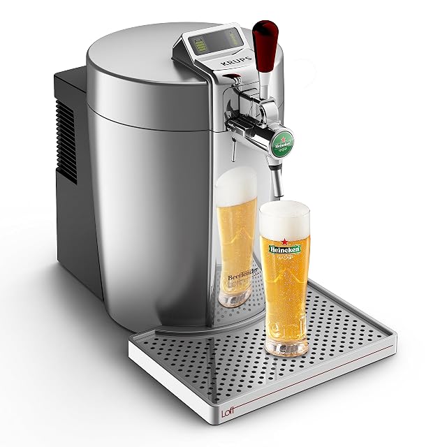 Dispensador de cerveza Krups Beertender Loft Edition, plateado y cromado