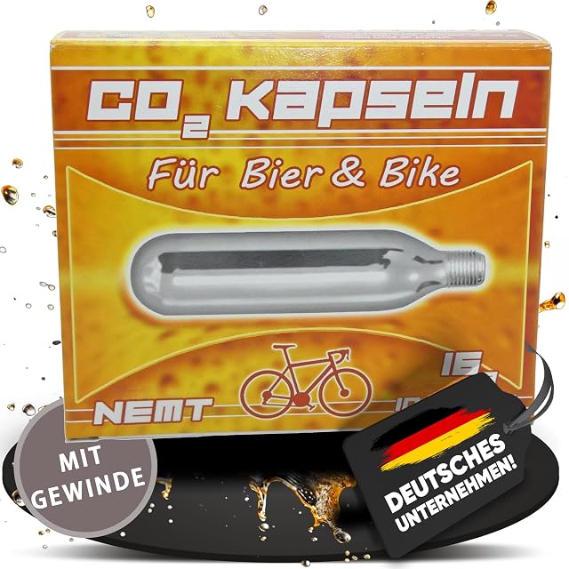 Cápsulas de CO2 roscadas NEMT, caja de diez