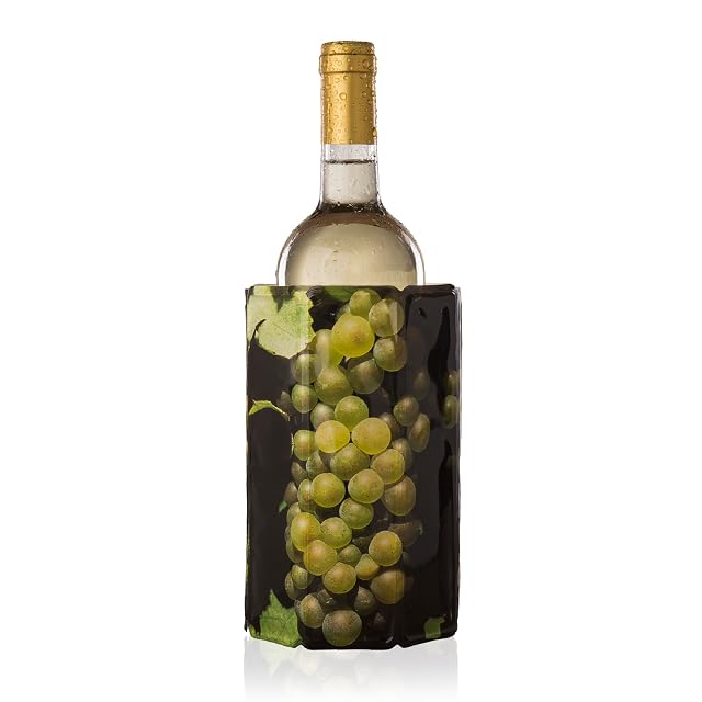 Funda enfriadora de vino Vacu Vin Rapid Ice envuelta alrededor de una botella